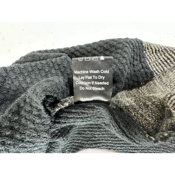 Pol Sleeveless Top Size Large Black Tan Multi Media Lace Waffle Knit Grunge Goth - Picture 6 of 10